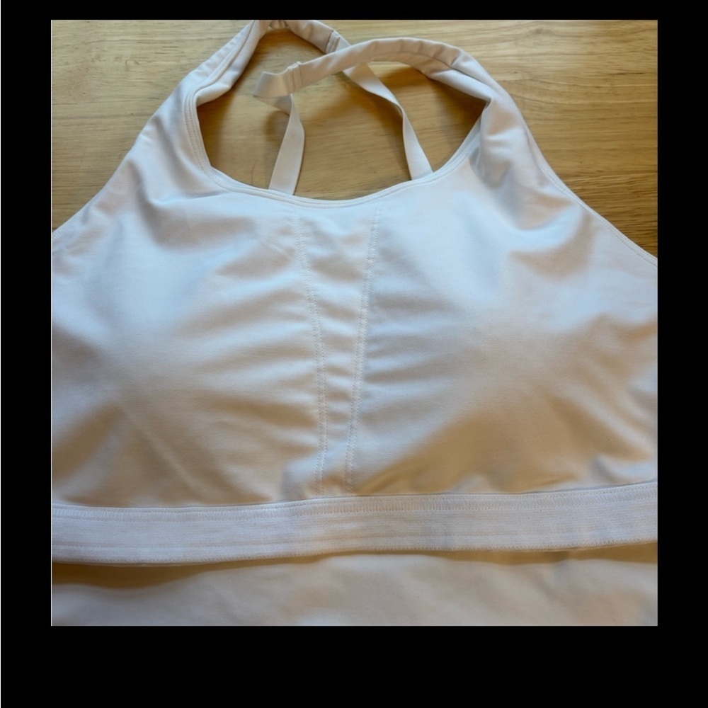 Old Navy White Fitted Crop Tank Top Size Medium